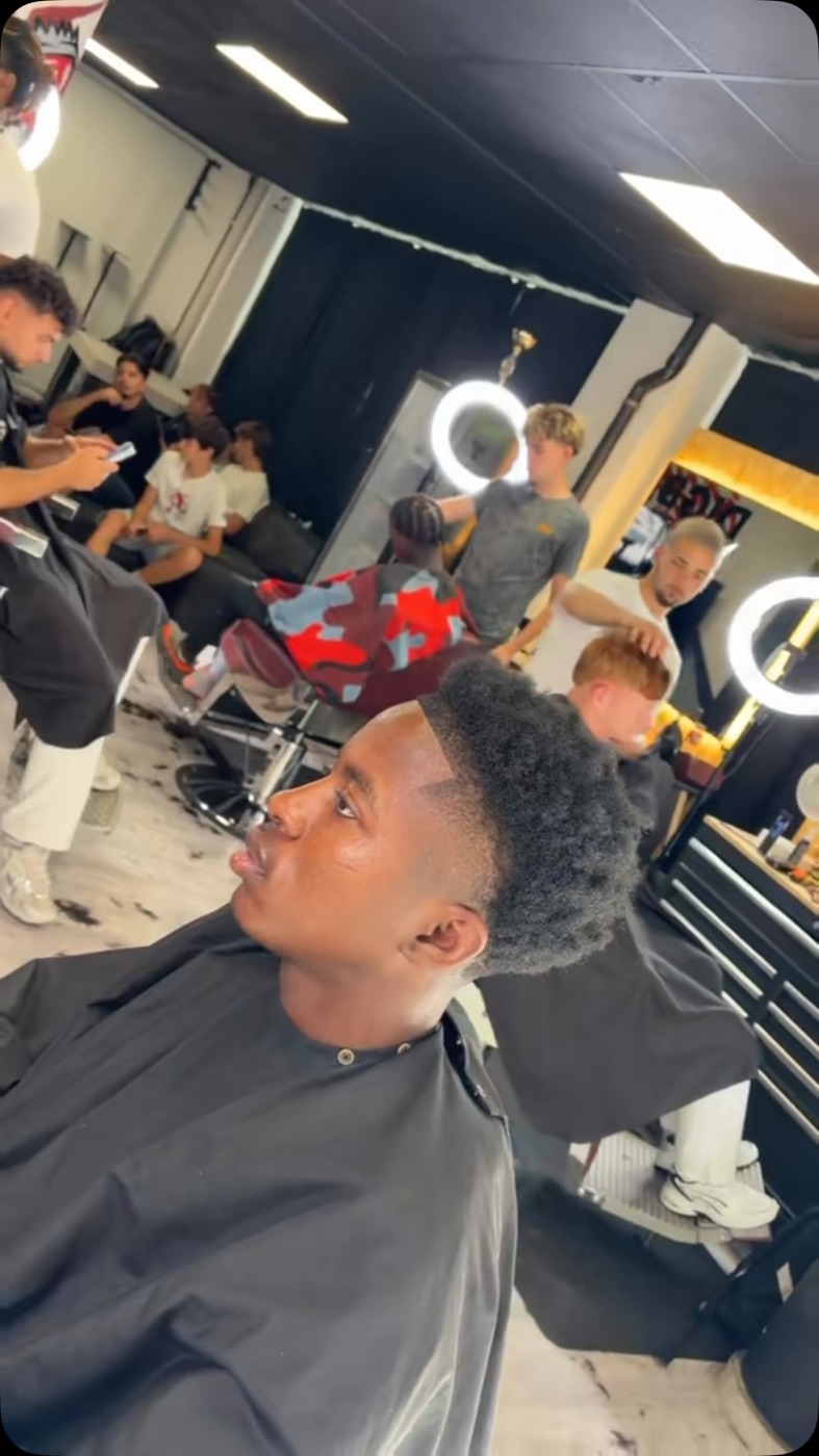 High taper en salon